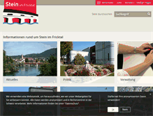 Tablet Screenshot of gemeinde-stein.ch